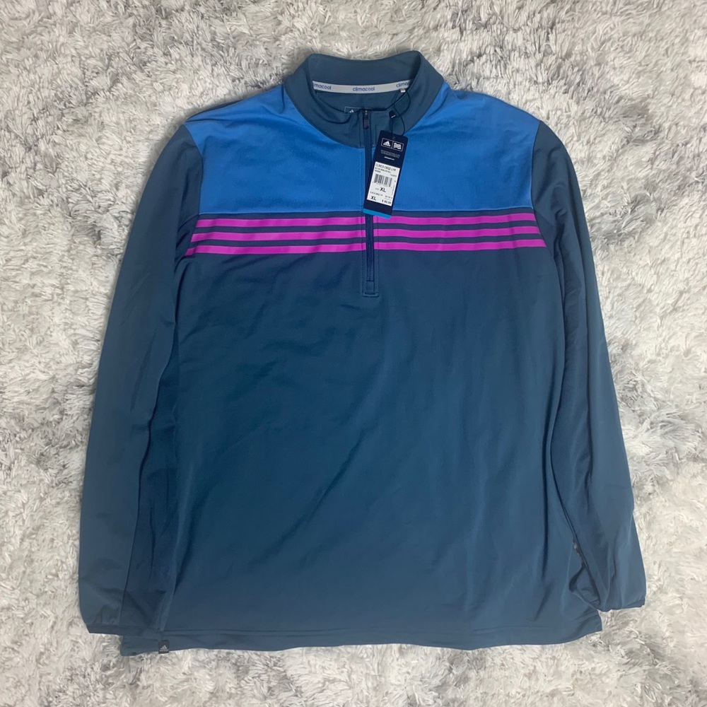 Adidas Golf Sweatshirt Blue and Purple Size XL